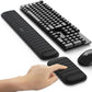 MEKASS Ergonomic Keyboard and Mouse Wrist Rest Set, Soft Memory Foam Support with Non-Slip Silicone Base for Office, Work & Gaming – Classic Black
