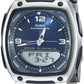 Casio AW81D Series | Watches for Men | Analog Digital Watch | Silver Stainless Steel | 1/100 SEC Stopwatch | Countdown Timer | World Time | LED Light | 50M WR | Multi Alarm | Calendar | 10 Yr Batt