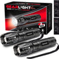 LED Flashlight High Lumens, Mini Tactical LED Flashlight 2 Pack, 5 Modes Zoomable Beam, Battery Powered (Batteries Not Included) for Camping, Hunting, Home & Emergency, Compact Small LED Flashlight