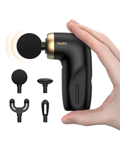A1 Super Mini Massage Gun, Percussion Deep Tissues Muscle Massager, Travel Massage Gun, Compact Sports Massager, Portable Handheld Massager (Black)