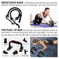 Ab Roller Wheel, 10-In-1 Ab Exercise Wheels Kit with Resistance Bands, Knee Mat, Jump Rope, Push-Up Bar - Home Gym Equipment