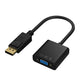 Adapter, DisplayPort (DP) to VGA Male to Female Converter (Black)