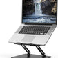 Adjustable Laptop Stand for Desk, Metal Foldable Laptop Riser Holder, Portable Desktop Book Stands, Ventilated Cooling Computer Notebook Stand
