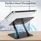 Adjustable Laptop Stand for Desk, Metal Foldable Laptop Riser Holder, Portable Desktop Book Stands, Ventilated Cooling Computer Notebook Stand