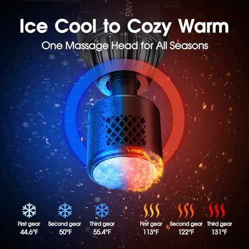 AERLANG Massage Gun with Heat and Cold, Deep Tissue Percussion Muscle Massager for Back and Neck