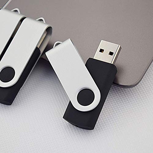 Aiibe 5 Pack 64GB USB Flash Drive 64 GB Flash Drives Thumb Drive Swivel USB Stick USB 2.0 Pen Drive