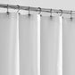 ALYVIA SPRING Waterproof Fabric Shower Curtain Liner with 3 Magnets - Soft Hotel Quality Cloth Shower Liner, Light-Weight & Machine Washable (White)