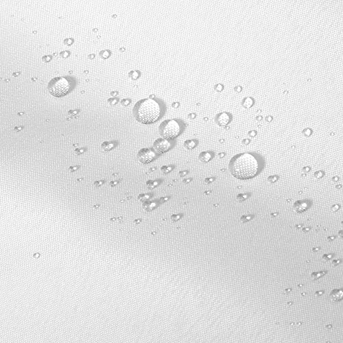ALYVIA SPRING Waterproof Fabric Shower Curtain Liner with 3 Magnets - Soft Hotel Quality Cloth Shower Liner, Light-Weight & Machine Washable (White)
