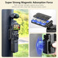 AMAZEAR Magnetic Mount Stand Compatible with DJI Osmo Pocket 3, Upgraded Pocket3 Accessories Adapter Clamp Magnet Suction Case Holder (Black)