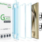 amFilm Auto-Alignment OneTouch for Samsung Galaxy S24 Ultra 6.8'' Screen Protector + Camera Lens Protector, Tempered Glass (2+2 Pack)