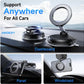 ANDERY Car Phone Holder for Magsafe, 78+LBS Suction & 2400gf Magnetic, 360° Adjustable Car Phone Mount, Phone Holders for Your Car
