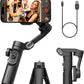 AOCHUAN Phone Gimbal Stabilizer 3-Axis Smartphone Foldable Handheld Gimbal for iPhone with Focus Wheel TikTok YouTube Vlog Stabilizer