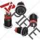 APIELE 16mm Latching Push Button Switch 12V DC On Off Black Shell with LED Angel Eye Head for 0.63" Mounting Hole (Blue/Black Shell)