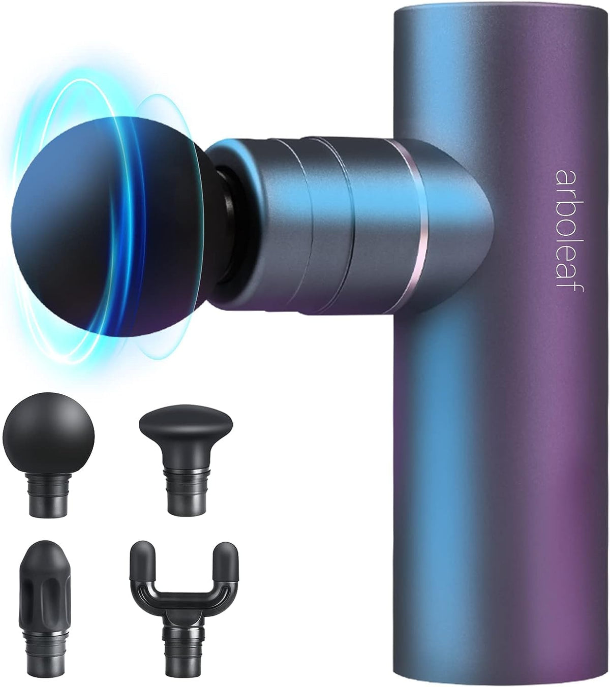 arboleaf Massage Gun Deep Tissue, Full-Metal Powerful Mini Percussion Massager with Silent Brushless Motor - Ultra-Quiet Pocket-Sized for Athletes