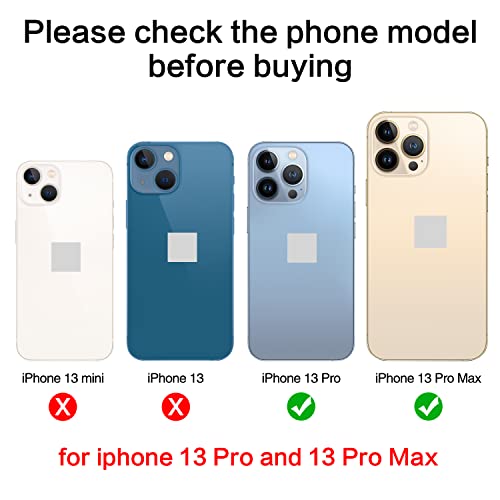 ASDAWN Back Camera Lens Glass Replacement for iPhone 13 Pro and 13 Pro Max, Rear Lens Glass Replacement kit