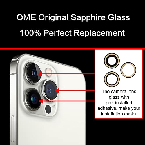 ASDAWN Back Camera Lens Glass Replacement for iPhone 13 Pro and 13 Pro Max, Rear Lens Glass Replacement kit