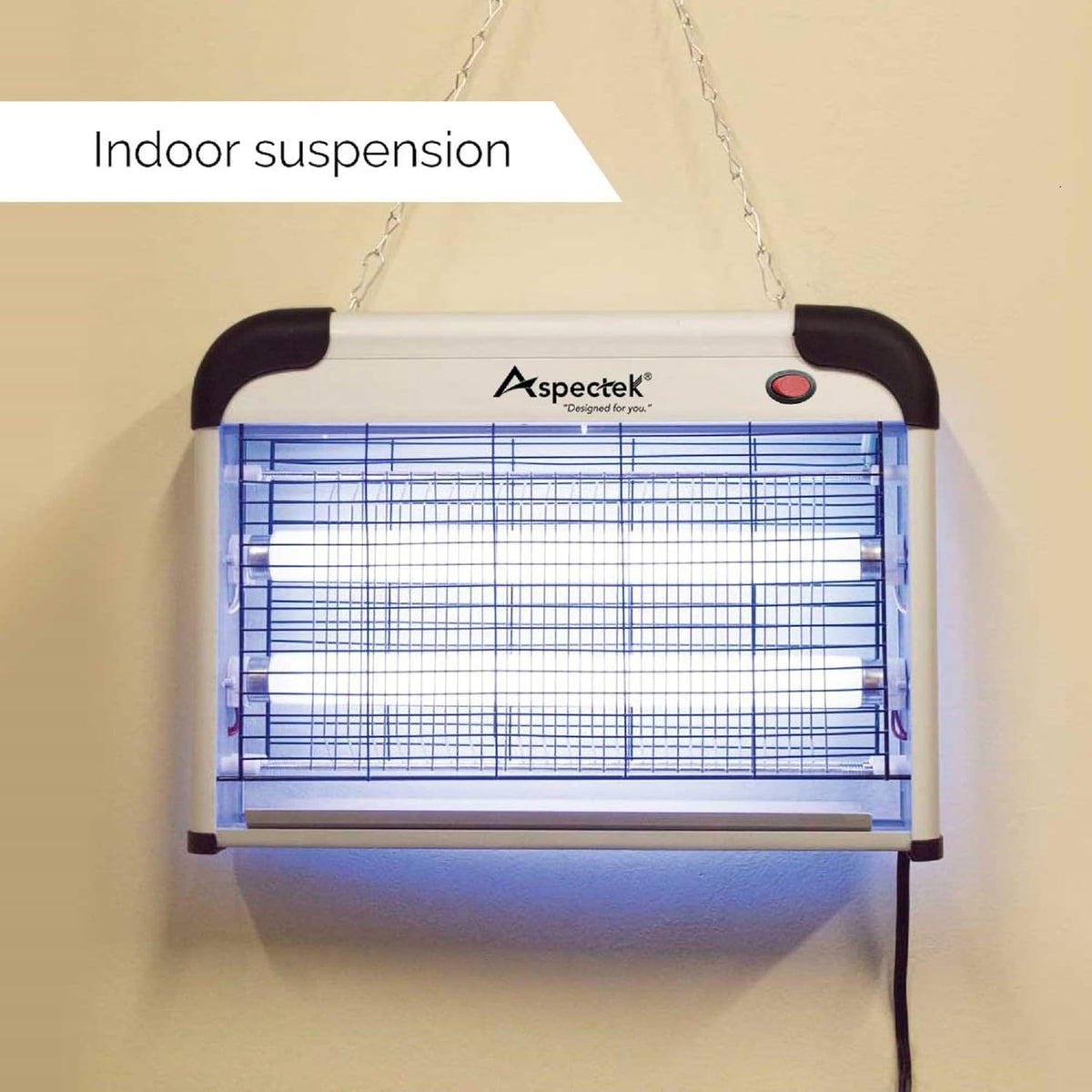 ASPECTEK Insect Killer, Bug Zapper, Powerful 20W Electronic Indoor Fly Zapper for Mosquito, Fungus Gnat, Asian Beetle, Moth, Flying Pests - Indoor Use