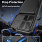 ATATOO for Samsung Galaxy S25 FE Case Wallet, Built-in Card Holder (3-5 Cards), RFID Blocking, & Slide Camera Cover, Drop Protection (Black)