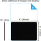 Audimi Small Mouse Pad 6 x 8 Inch, Mini Mouse Pad Thick for Laptop Wireless Mouse Home Office Travel, Portable & Washable (Black)