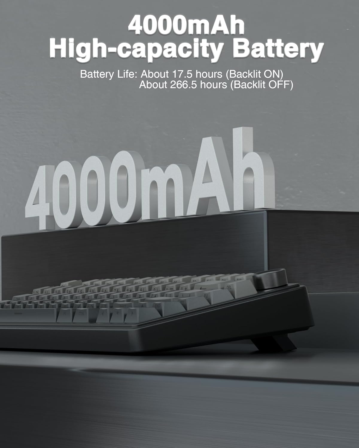 AULA F75 Pro Wireless Mechanical Keyboard, 75% Hot Swappable Custom Keyboard with Knob, RGB Backlit, Pre-lubed Reaper Switches