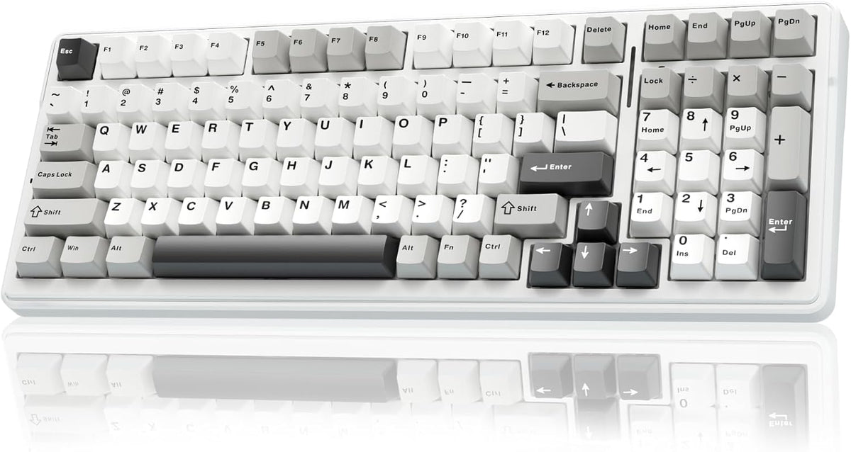 AULA F99 Wireless Mechanical Keyboard, Tri-Mode BT5.0/2.4GHz/USB-C Hot Swappable Custom Keyboard, Pre-lubed Linear Switches