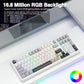 AULA F99 Wireless Mechanical Keyboard, Tri-Mode BT5.0/2.4GHz/USB-C Hot Swappable Custom Keyboard, Pre-lubed Linear Switches