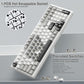 AULA F99 Wireless Mechanical Keyboard, Tri-Mode BT5.0/2.4GHz/USB-C Hot Swappable Custom Keyboard, Pre-lubed Linear Switches