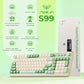 AULA S99 Gaming Keyboard, Wireless Computer Keyboards, Tri-Mode Bluetooth/2.4GHz/USB-C Custom Creamy Keyboard with Number Pad (Green)