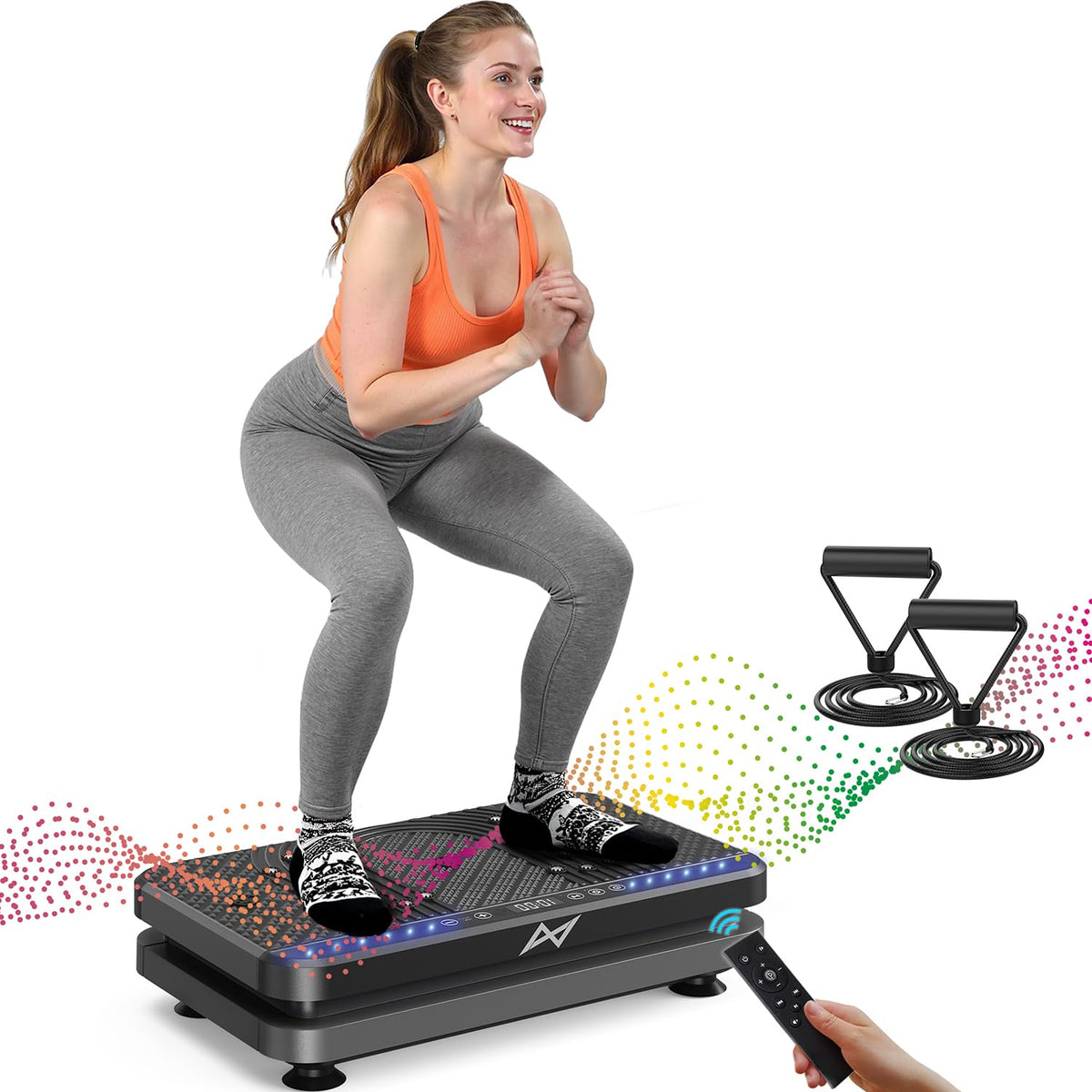 AXV Vibration Plate Fitness Platform Exercise Machine Vibrating Shaking Full Body Shaker Workout Vibrate Stand Shake Board Sport Gym