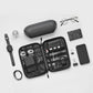 BAGSMART Large Electronics Travel Organizer Case, Tech Accessories Cord Storage Bag for Phone, Power Bank, SD Card, Cables, Black
