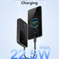 Baseus Portable Charger, 10000mAh Fast Charging Power Bank, 22.5W PD3.0 QC3.0 Battery Pack Built-in USB C Braided Cable