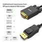 BENFEI DisplayPort to VGA Cable, 1.8M Display Port of Computer/Laptop to VGA of Monitor/Projector Gold-Plated Adapter