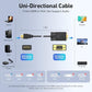 BENFEI HDMI to VGA 6 Feet Cable, Uni-Directional HDMI Computer to VGA Monitor Cable (Male to Male) Compatible for Computer, Desktop, Laptop, PC