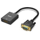 BENFEI HDMI to VGA, Uni-Directional HDMI Computer to VGA Monitor Adapter (Female to Male) with 3.5mm Audio Jack Compatible with TV Stick, Computer