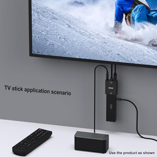 BENFEI HDMI to VGA, Uni-Directional HDMI Computer to VGA Monitor Adapter (Female to Male) with 3.5mm Audio Jack Compatible with TV Stick, Computer