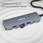 BENFEI USB C Hub 5-in-1 with 4K HDMI(Certified), 100W Power Delivery, 3 USB-A, Silicone Cable, Aluminum Case Compatible with MacBook Pro/Air, iPad Pro