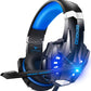 BENGOO G9000 Stereo Gaming Headset for PS4 PC Xbox One PS5 Controller, Noise Cancelling Over Ear Headphones with Mic, LED Light, 7.1 Surround Sound