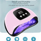 BIGBEAR UV Light for Nails, 48W UV LED Nail Lamp for Gel Polish, Fast Nail Dryer with Automatic Sensor, 3 Timer Setting, Small and Portable