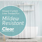 BigFoot Clear Shower Curtain Liner - 72x72 Odorless Plastic with Magnets, Washable Long Bathroom Curtain - Premium PEVA Waterproof Bath Shower Liner