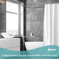 BigFoot Clear Shower Curtain Liner - 72x72 Odorless Plastic with Magnets, Washable Long Bathroom Curtain - Premium PEVA Waterproof Bath Shower Liner