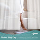 BigFoot Clear Shower Curtain Liner - 72x72 Odorless Plastic with Magnets, Washable Long Bathroom Curtain - Premium PEVA Waterproof Bath Shower Liner