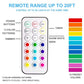 BLS LED Puck Lights with Remote Control, Wireless Under Cabinet & Closet Lighting, RGB 13 Color Changing Lights with Dimmer (6 Pack)