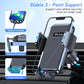 Blukar Car Phone Holder Mount, Super Stable Air Vent Cell Phone Car Mount with Metal Hook Clip, 360° Rotation, One Button Release for iPhone