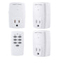 BN-LINK Mini Wireless Remote Control Outlet Switch Power Plug in for Household Appliances, Wireless Remote Light Switch, LED Light Bulbs