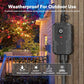 BN-LINK Outdoor Remote Control Outlet Plug Black, Indoor Wireless Outlet Switch Weatherproof Heavy Duty 15A 3-Prong 6-inch Cord 100Ft Range