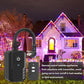 BN-LINK Outdoor Remote Control Outlet Plug Black, Indoor Wireless Outlet Switch Weatherproof Heavy Duty 15A 3-Prong 6-inch Cord 100Ft Range