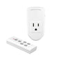 BN-LINK Wireless Remote Control Outlet Electrical Switch for Lights, Fans, Small Appliance, 100ft Long Range White 10A/1200W, 1 Remote + 1 Outlet