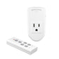 BN-LINK Wireless Remote Control Outlet Electrical Switch for Lights, Fans, Small Appliance, 100ft Long Range White 10A/1200W, 1 Remote + 1 Outlet