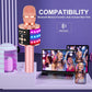 BONAOK Karaoke Microphone for Kids & Adults - Bluetooth Microphones Singing Mic with Disco Lights, Echo Effect (Rose Gold)