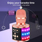 BONAOK Karaoke Microphone for Kids & Adults - Bluetooth Microphones Singing Mic with Disco Lights, Echo Effect (Rose Gold)